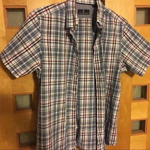 Hart Shaffner and Marx Lightweight Cotton Summer Shirt, L